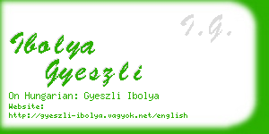 ibolya gyeszli business card